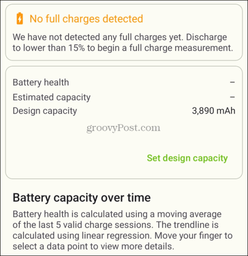 Provjerite stanje baterije na Android AccuBattery aplikaciji