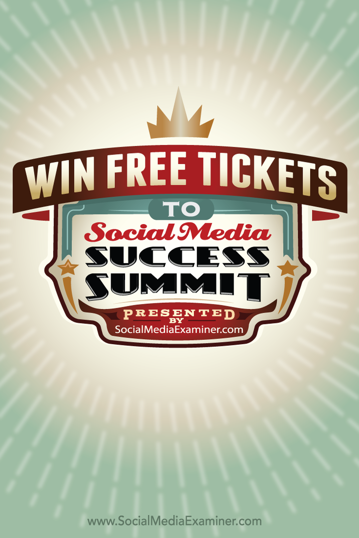 osvojite besplatnu ulaznicu za samit o uspjehu na društvenim mrežama 2015