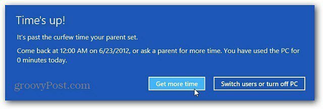 Postavljanje roditeljskog nadzora za Windows 8