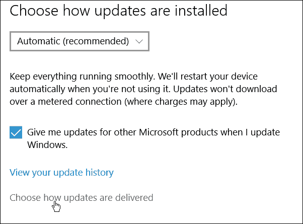 Zaustavite Windows 10 od dijeljenja vaših Windows Update na druga računala