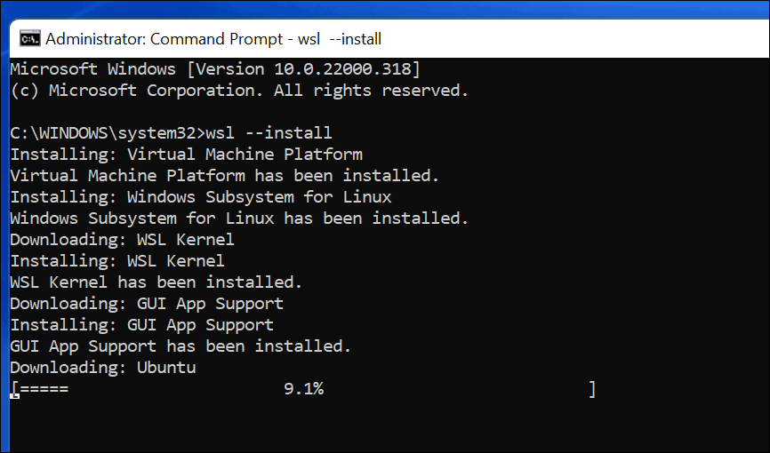 Instalacija WSL-a i Ubuntua