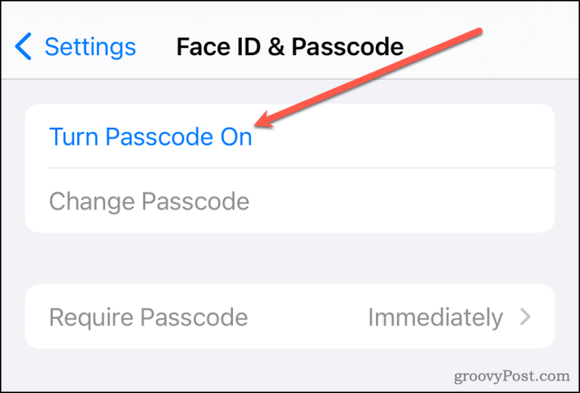 iOS 17 Uključite lozinku