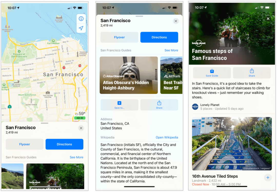 Kako je Apple promijenio Karte u iOS-u 14, macOS Big Sur
