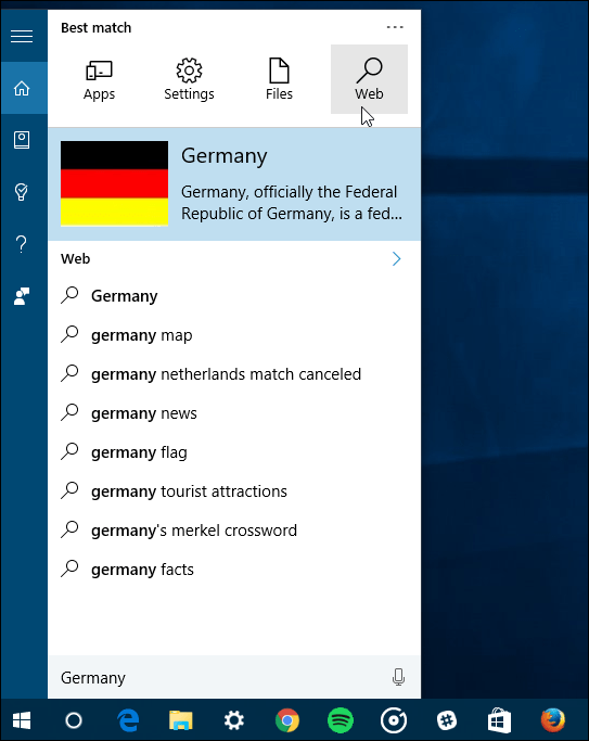 filteri pretraživanja Windows 10