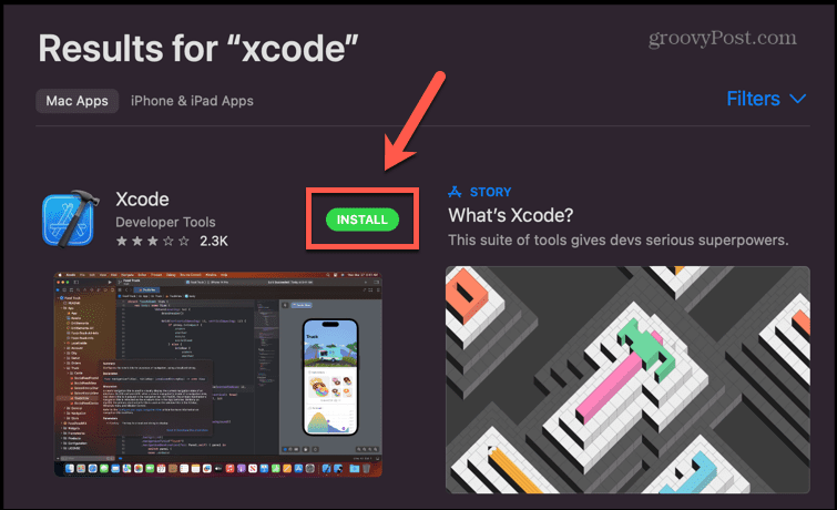 trgovina aplikacijama instalirajte xcode