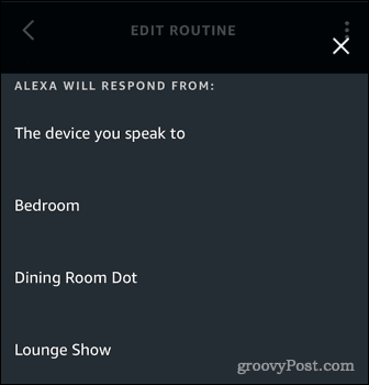uređaj za odabir Alexa