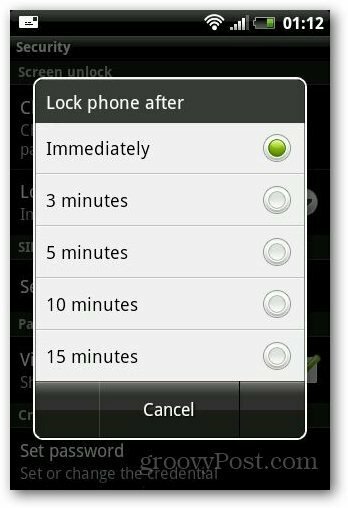 Kako postaviti zaključavanje sigurnosti na Android telefon