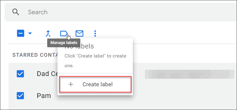  label stvoriti grupni popis e-pošte u Gmailu