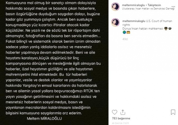 Naziv napada od glumice Meltem Miraloğlu! Evo ga novog imena