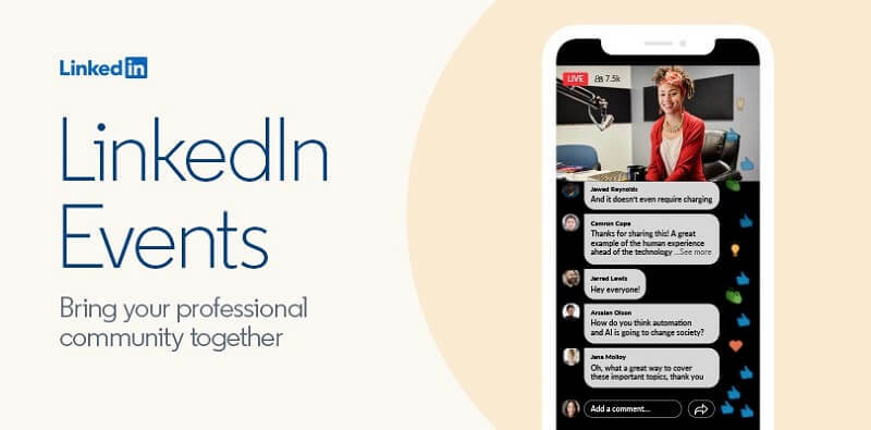 Novi alat za virtualne događaje LinkedIn koji omogućuje ljudima stvaranje i emitiranje video događaja putem svoje platforme.