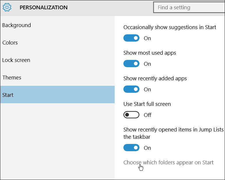 Personalizacija sustava Windows 10