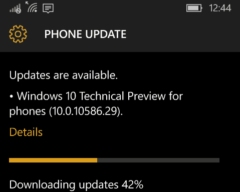 Novo ažuriranje za Windows Mobile 10586.29 dostupno je sada