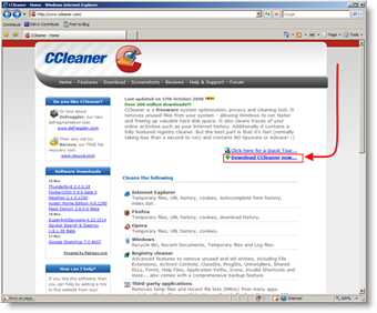 Preuzmite CCleaner za sigurno brisanje / brisanje datoteka i predmemorije iz prozora