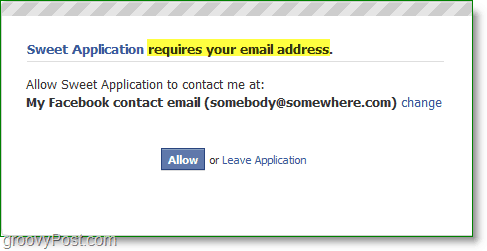 Slika ekrana za neželjenu poštu putem e-pošte - zahtijeva vašu adresu e-pošte