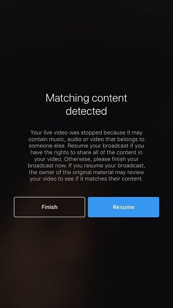 Instagram će sada prekinuti video uživo ako otkrije da audio, glazba ili video sadržaj koji se struje krši tuđa autorska prava.