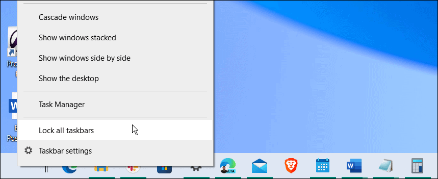 popraviti Windows programsku traku koja se prikazuje na cijelom zaslonu