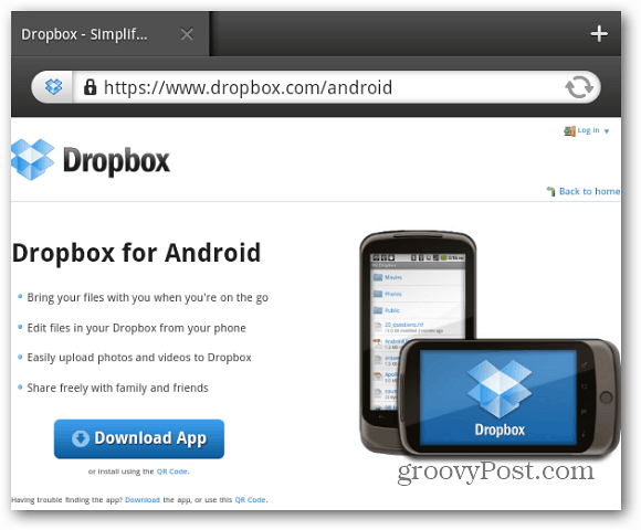 Dropbox za Android
