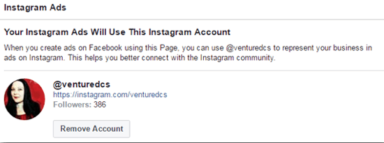 povezati instagram račun s facebookom