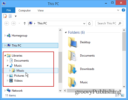 Windows 8.1 Savjet: Vratite biblioteke u File Explorer