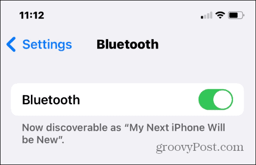 promijeniti naziv bluetooth-a na iPhoneu