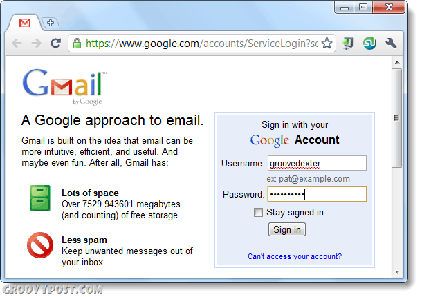 dva puta se prijavite u Gmail