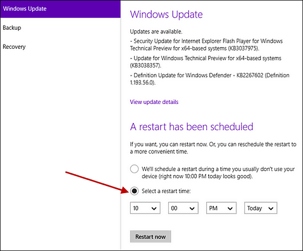 Zakažite Windows Update Restarts u sustavu Windows 10