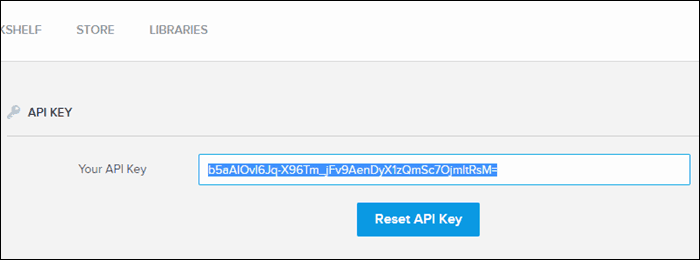 Kopirajte API ključ sa svog BookFusion računa