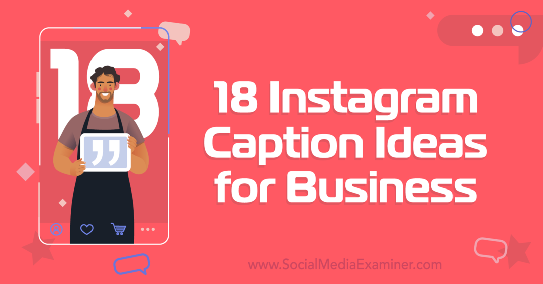 18 ideja za natpise na instagramu za Business-Social Media Examiner
