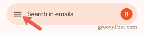 Otvorite Gmail izbornik