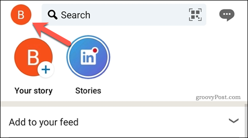 Ikona korisničkog profila aplikacije LinkedIn