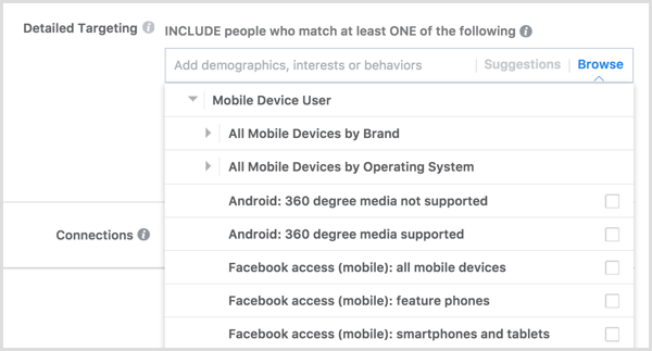 Facebook oglas cilja korisnika mobilnih uređaja