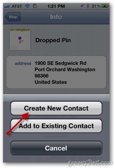 iphone mape stvaraju novi kontakt