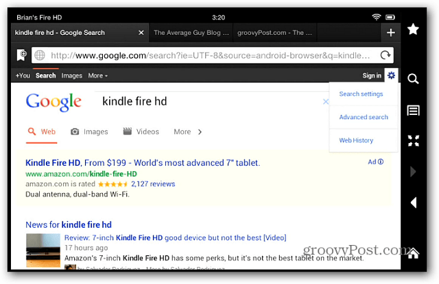 Google Search-zapaliti vatre HD