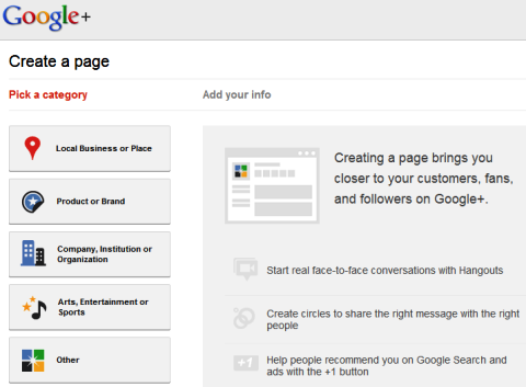 Google+ stranice - stvorite stranicu
