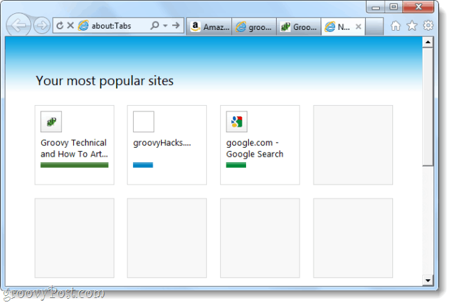 Snimak zaslona kandidata za internet Explorer 9 izdanje