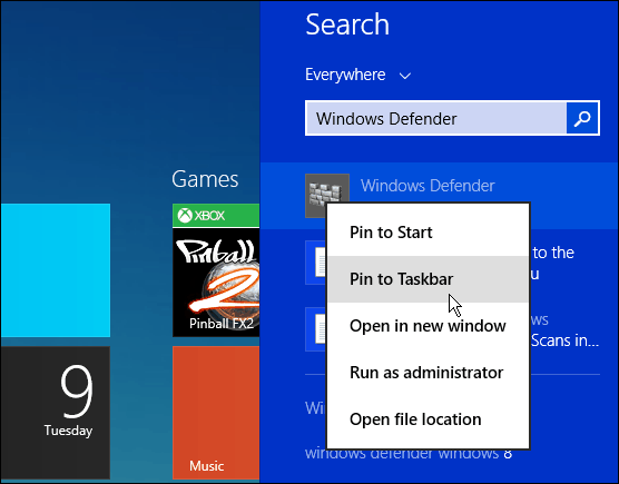 Početni zaslon Windows 8-1