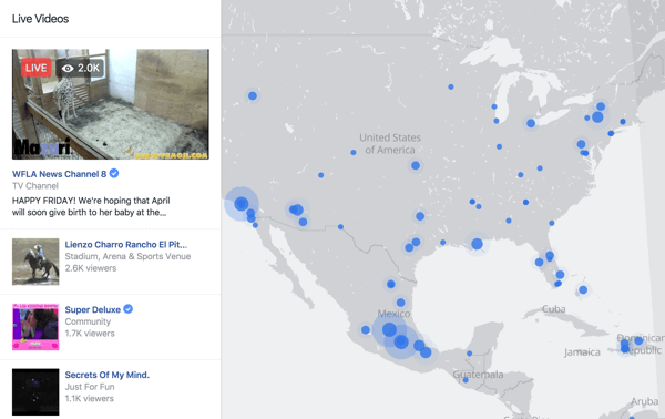 Facebook Live Map interaktivni je način za gledatelje da pronađu streamove uživo bilo gdje u svijetu.