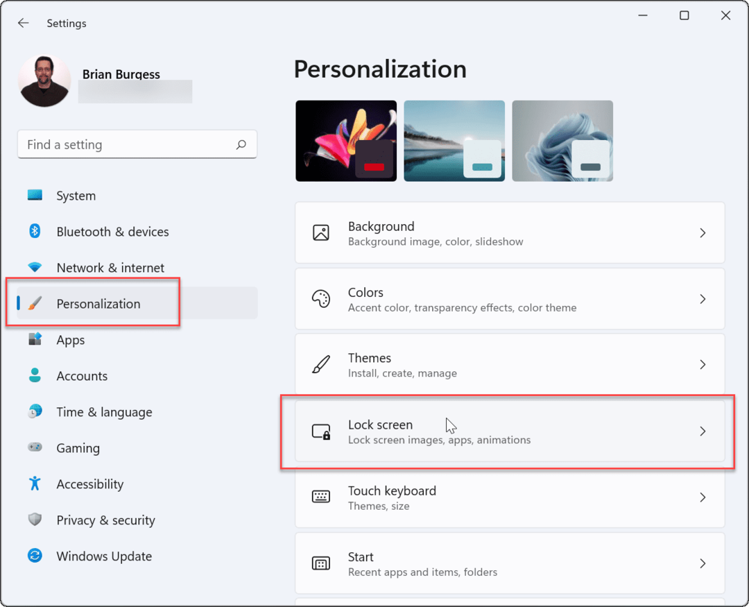 Personalizacija koristi čuvare zaslona Windows 11