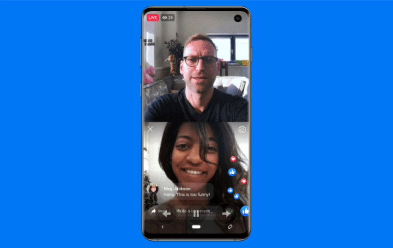 Facebook vraća Live With, što omogućava administratorima stranica ili vlasnicima profila da odaberu gosta koji će uživo ići s njima tijekom mobilnog emitiranja.