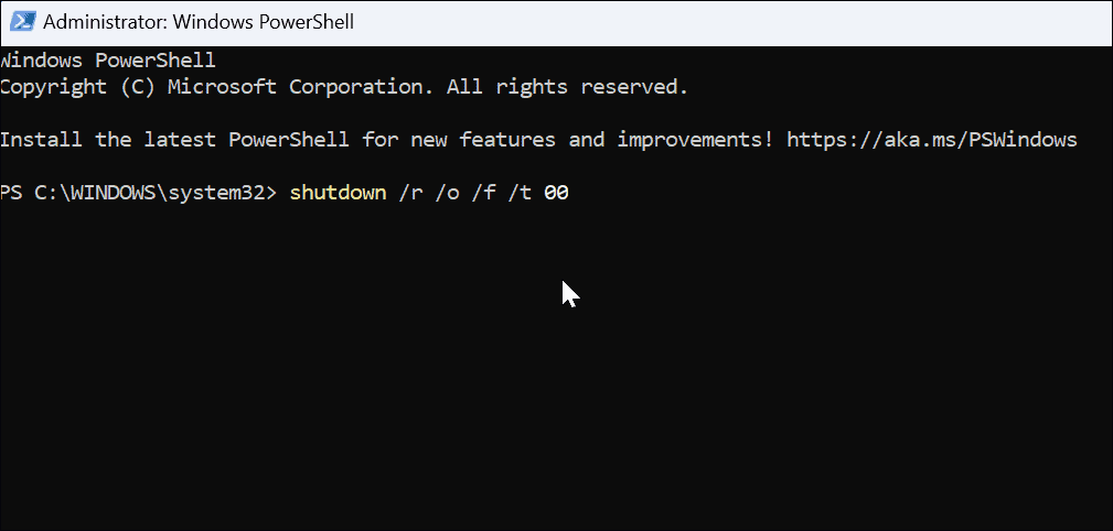 powershell naredba