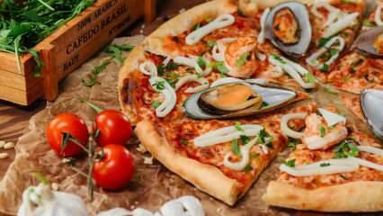 Kako napraviti pizzu s plodovima mora? Mediteranska pizza s morskim plodovima kod kuće! Pizza Di Mare