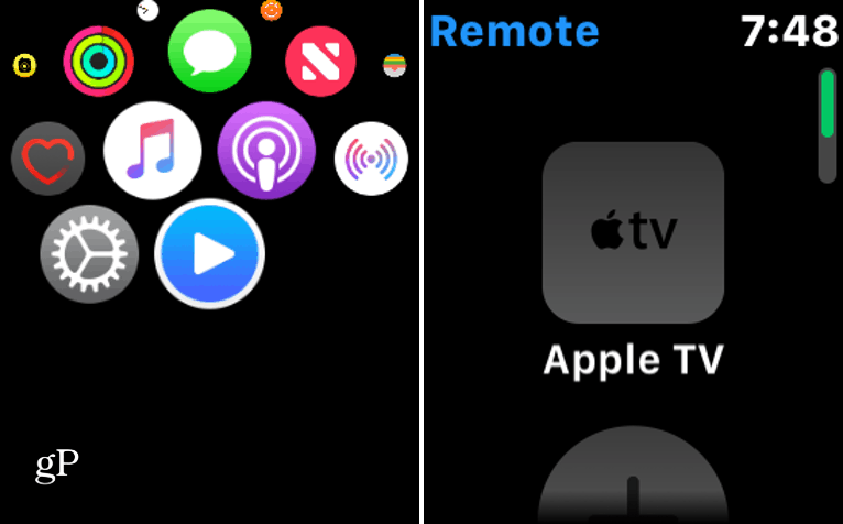 Spojite Apple Watch na Apple TV