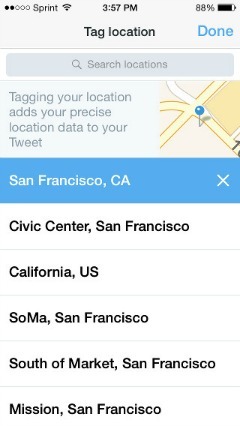 Twitter i Foursquare partner za dodavanje lokacije na tweetove