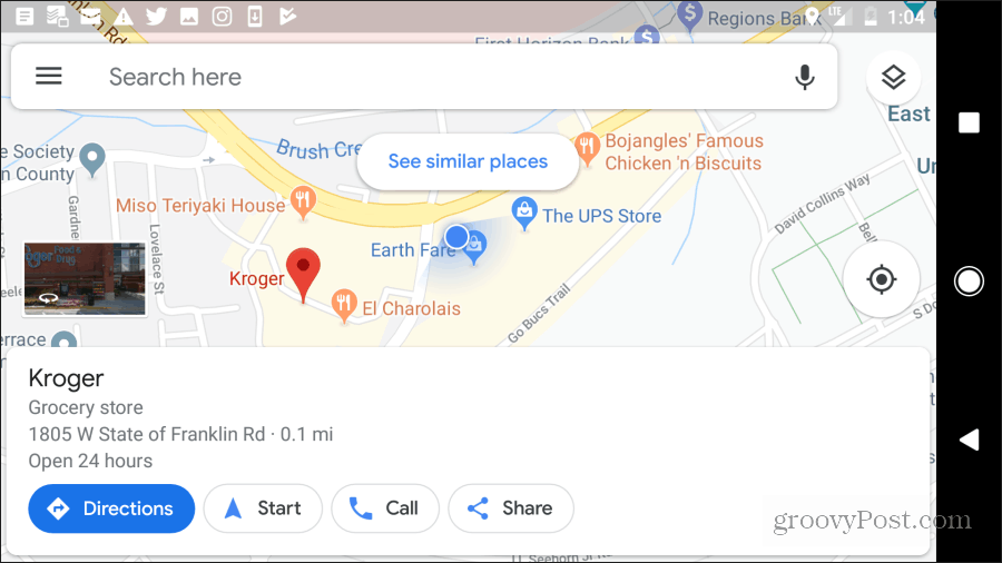 google karte upute za hodanje