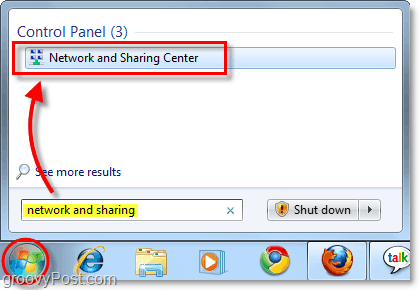 mreža i centar za dijeljenje u sustavu Windows 7