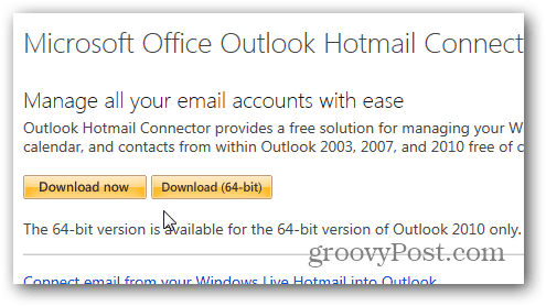 Outlook.com Outlook Hotmail konektor - preuzmite