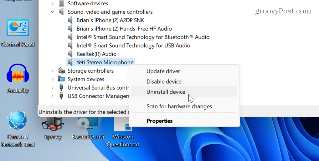 Vratite postavke zvuka u Windows 11