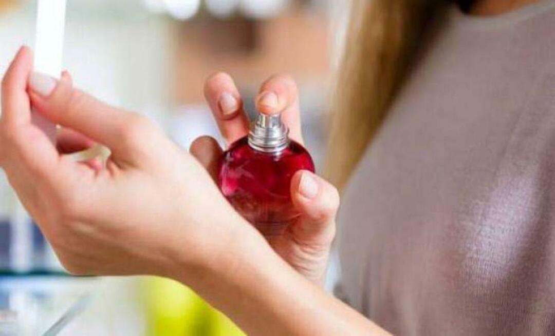 Pažnja! Kada koristite parfem...