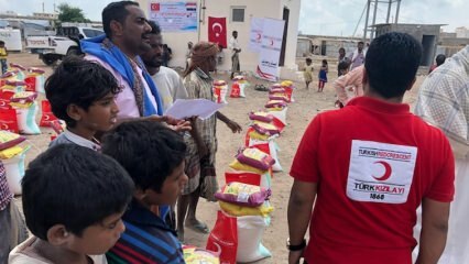 Pomoć u hrani za imigrante iz Jemena iz turskog Crvenog polumjeseca