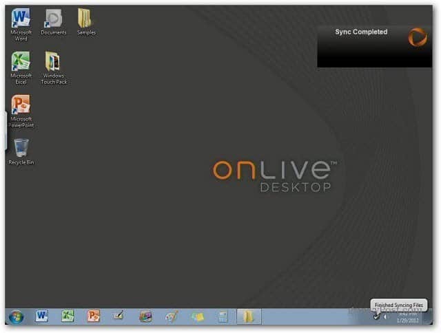OnLive Desktop: Promjena pozadine pozadine